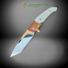 RAPTOR SILVER коллекционный эксклюзивный складной нож ручной работы мастера студии ANDROSHCHUK KNIVES, купить заказать в Украине (Сталь CPM® S125V™)